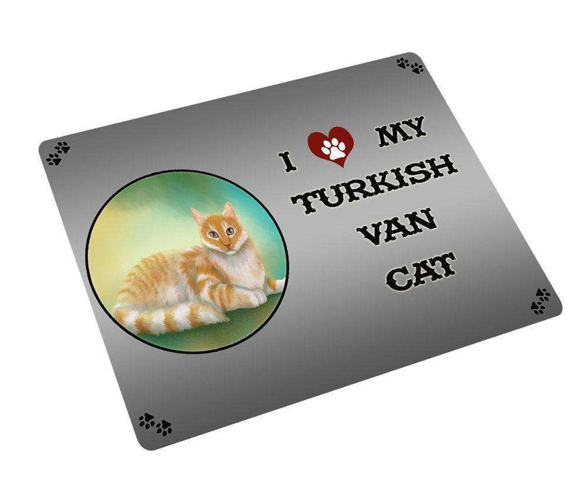 I love My Turkish Van Cat Tempered Cutting Board
