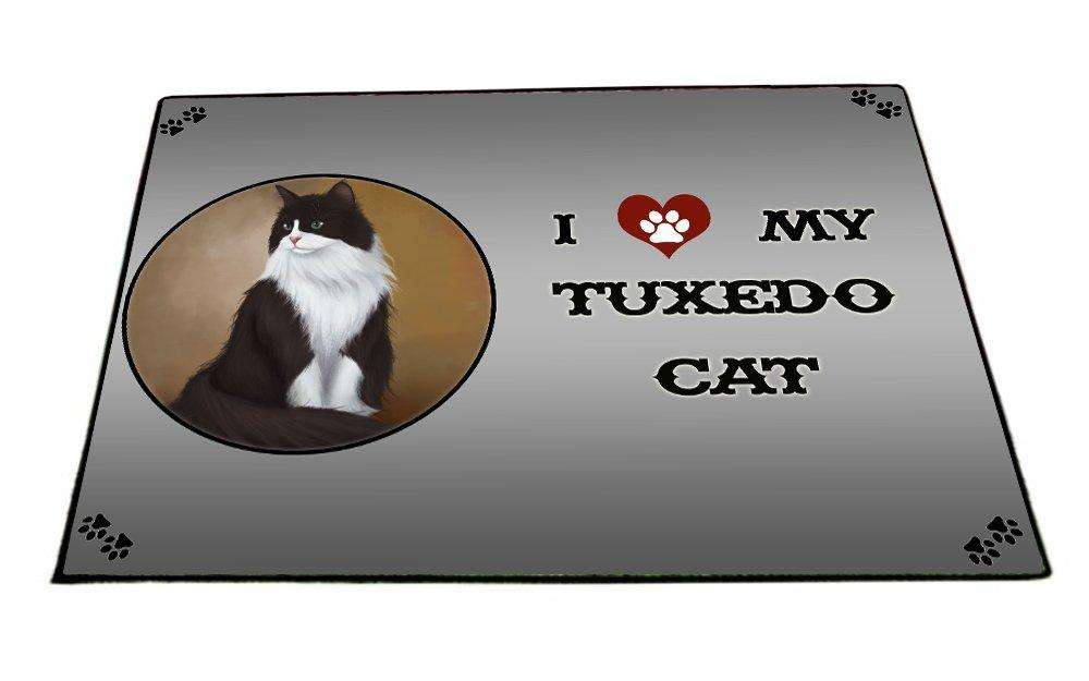 I love My Tuxedo Cat Indoor/Outdoor Floormat
