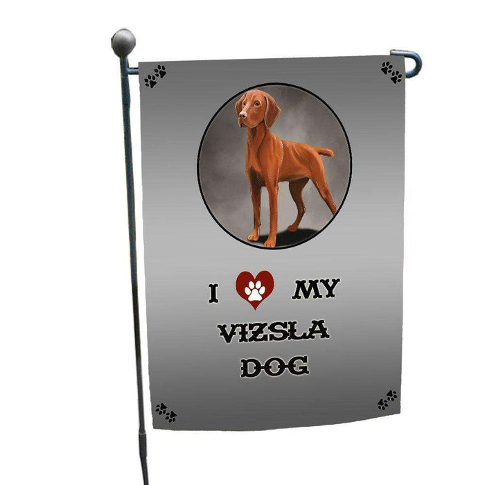 I love My Vizsla Dog Garden Flag