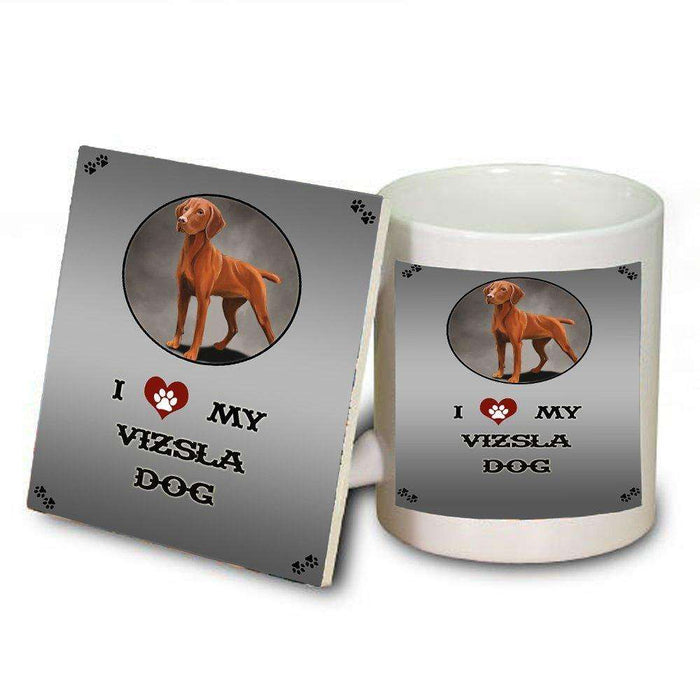 I love My Vizsla Dog Mug and Coaster Set