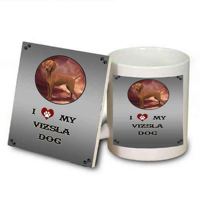 I love My Vizsla Dog Mug and Coaster Set