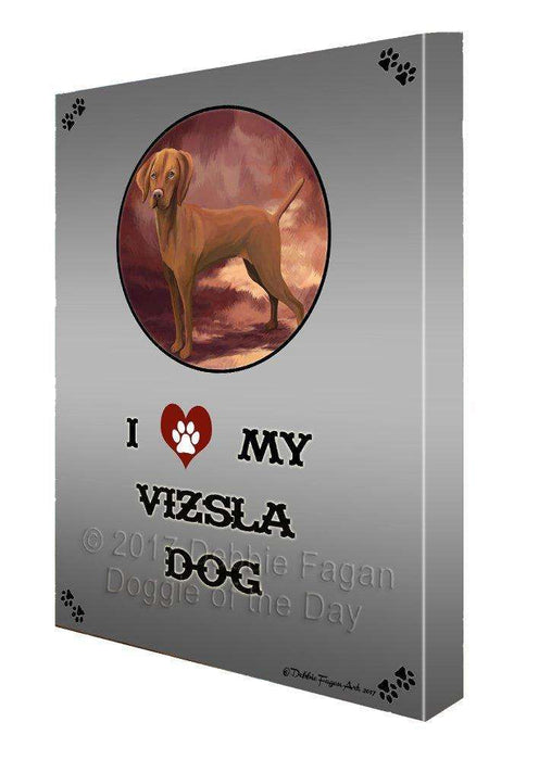 I love My Vizsla Dog Wall Art Canvas CV147