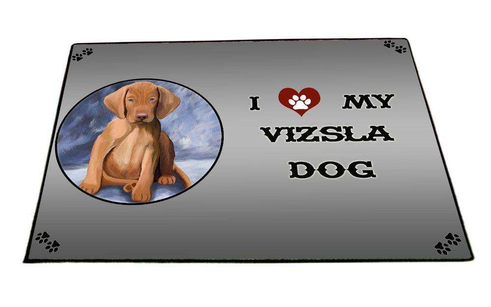 I love My Vizsla Puppy Dog Indoor/Outdoor Floormat