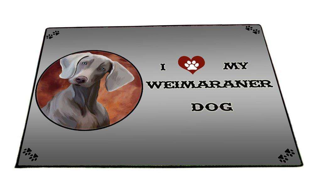 I love My Weimaraner Dog Indoor/Outdoor Floormat