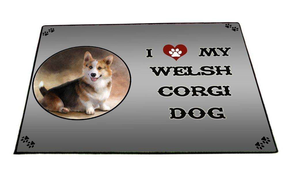 I love My Welsh Corgi Dog Indoor/Outdoor Floormat