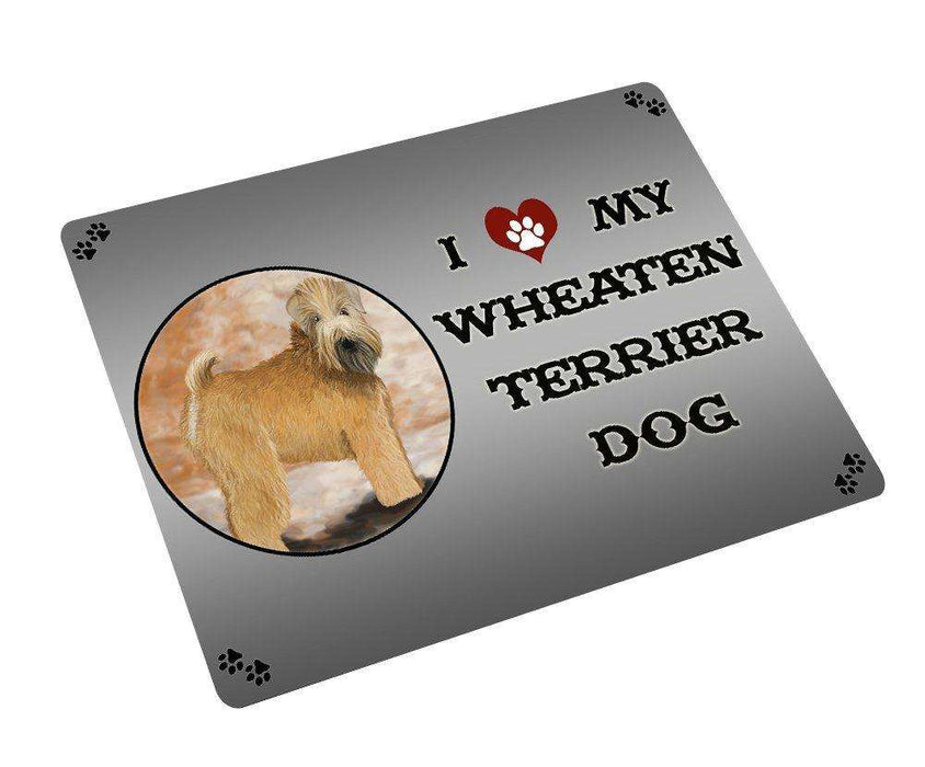 I love My Wheaten Terrier Dog Art Portrait Print Woven Throw Sherpa Plush Fleece Blanket D287