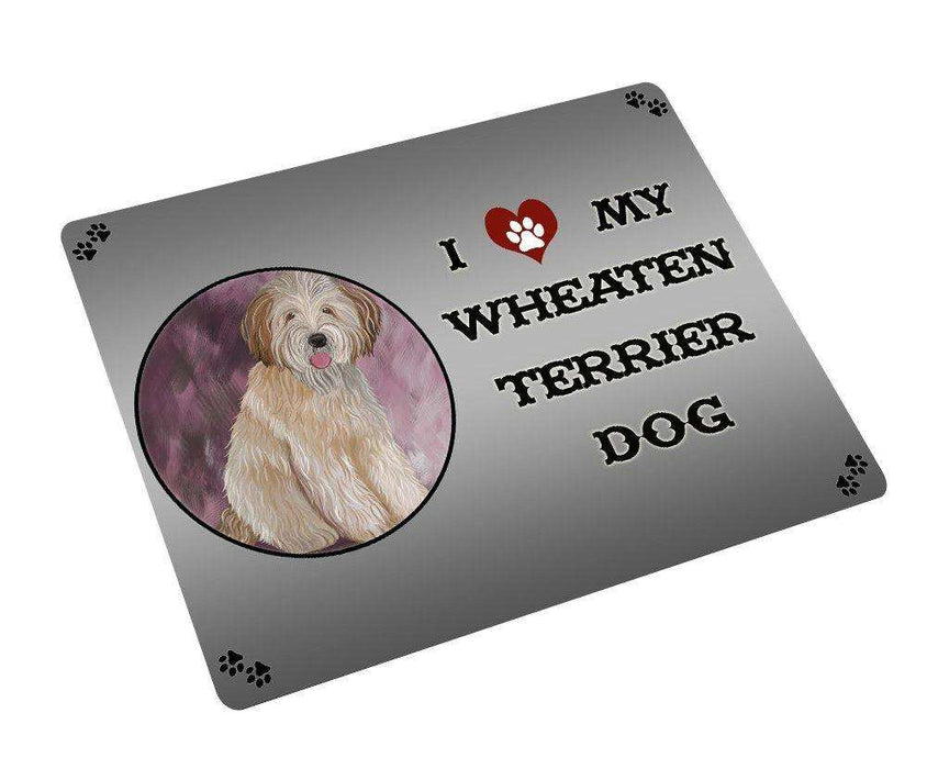 I love My Wheaten Terrier Dog Art Portrait Print Woven Throw Sherpa Plush Fleece Blanket D288