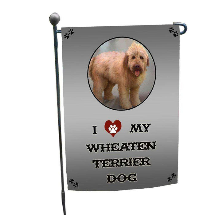 I love My Wheaten Terrier Dog Garden Flag