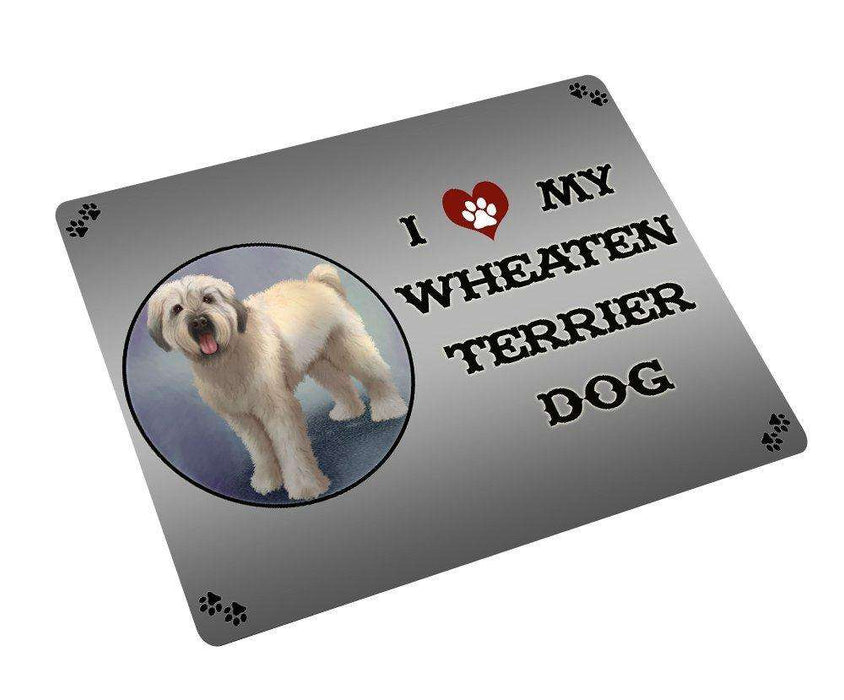 I love My Wheaten Terrier Dog Tempered Cutting Board CB113