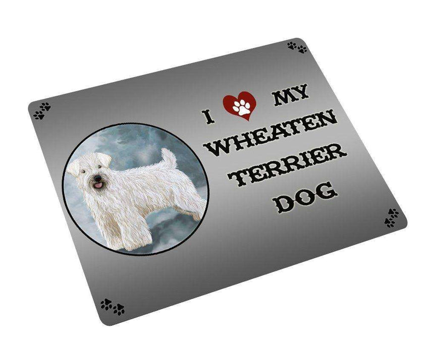 I love My Wheaten Terrier Dog Tempered Cutting Board CB114