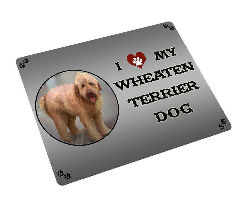 I love My Wheaten Terrier Dog Tempered Cutting Board CB115