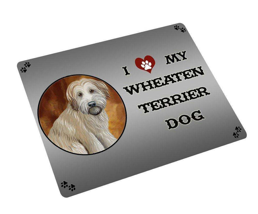 I love My Wheaten Terrier Dog Tempered Cutting Board CB116