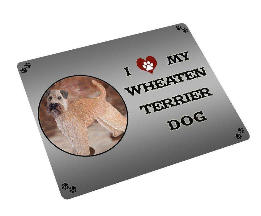 I love My Wheaten Terrier Dog Tempered Cutting Board