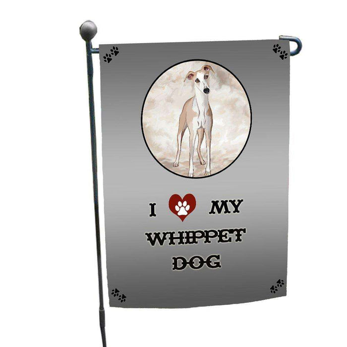 I love My Whippet Dog Garden Flag