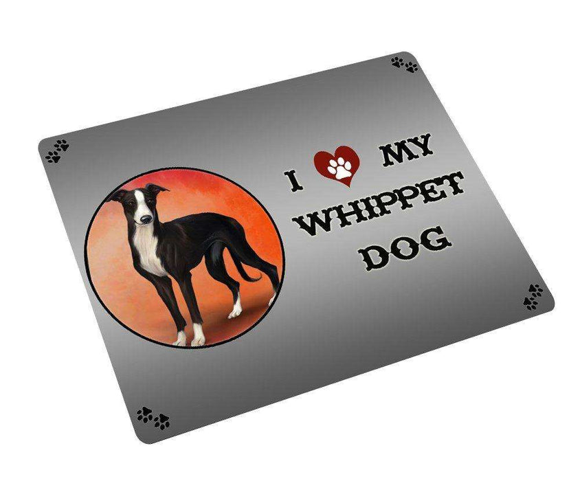 I love My Whippet Dog Large Refrigerator / Dishwasher Magnet D294