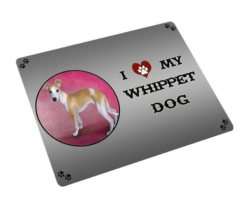I love My Whippet Dog Large Refrigerator / Dishwasher Magnet D295