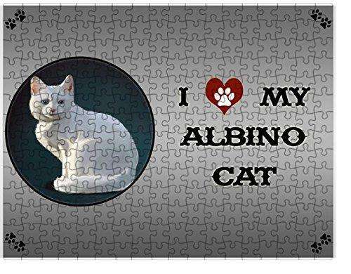 I love My White Albino Cat Puzzle with Photo Tin D311 (300 pc.)