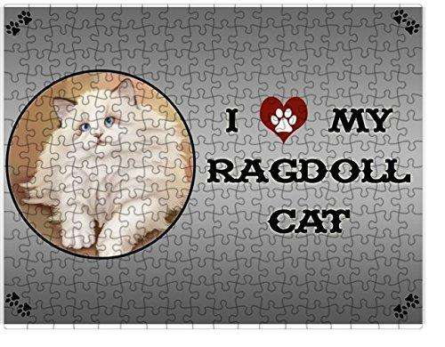 I love My White Ragdoll Cat Puzzle with Photo Tin D314 (300 pc.)
