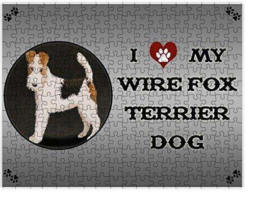 I love My Wire Fox Terrier Dog Puzzle with Photo Tin D315 (300 pc.)