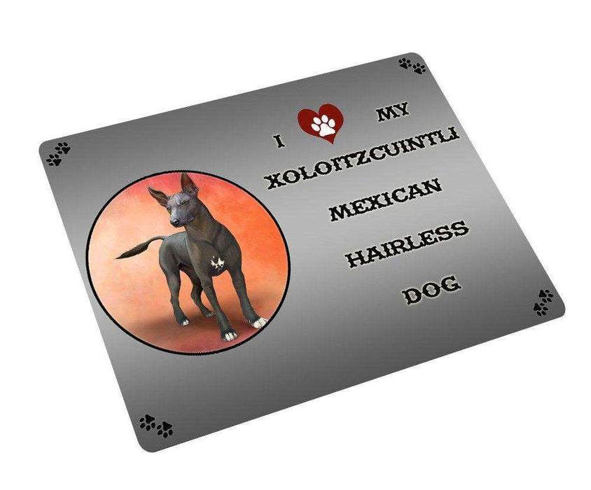 I love My Xoloitzcuintli Mexican Haireless Dog Large Refrigerator / Dishwasher Magnet D305