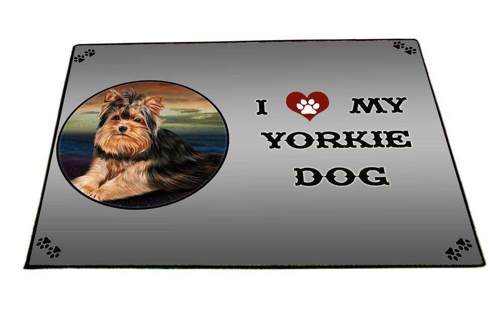 I love My Yorkie Dog Indoor/Outdoor Floormat