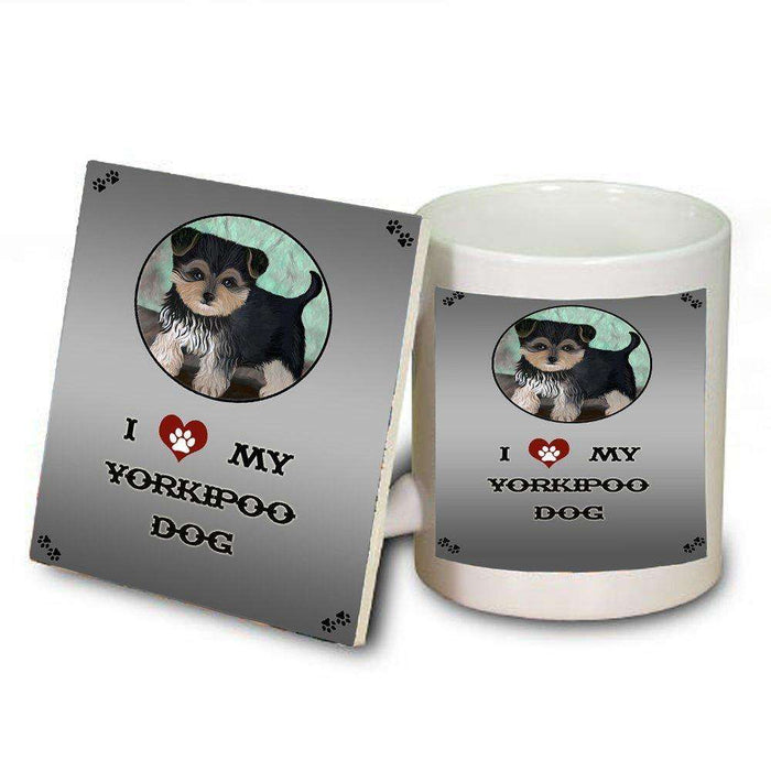 I love My Yorkipoo Dog Mug and Coaster Set