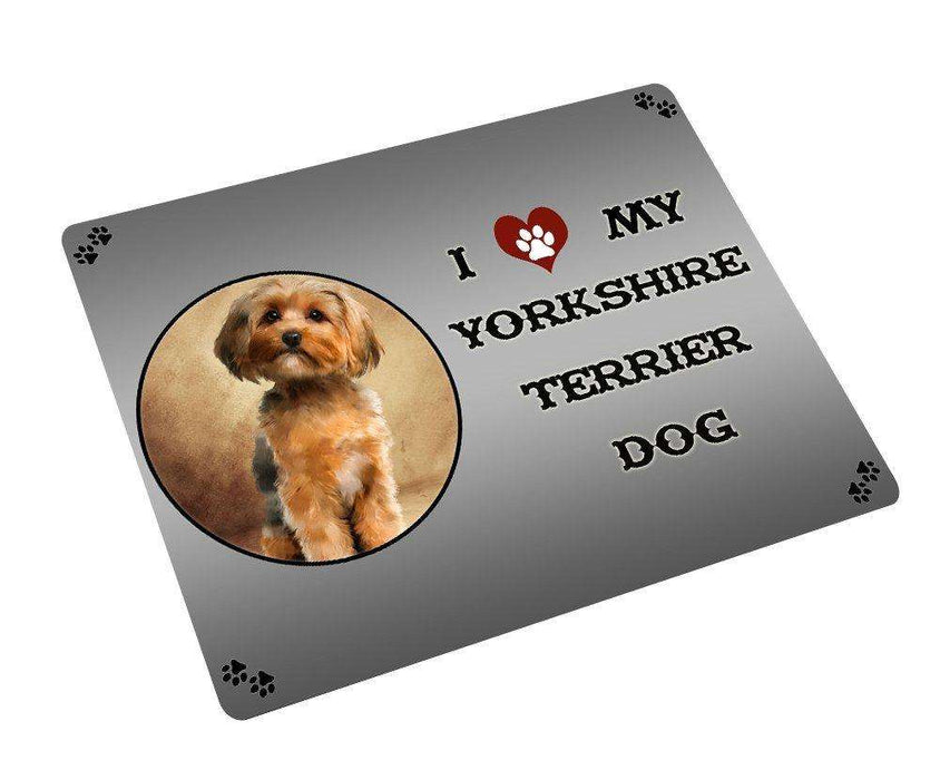 I love My Yorkshire Terrier Dog Art Portrait Print Woven Throw Sherpa Plush Fleece Blanket D311