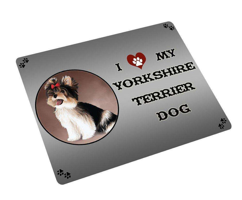 I love My Yorkshire Terrier Dog Large Refrigerator / Dishwasher Magnet D314