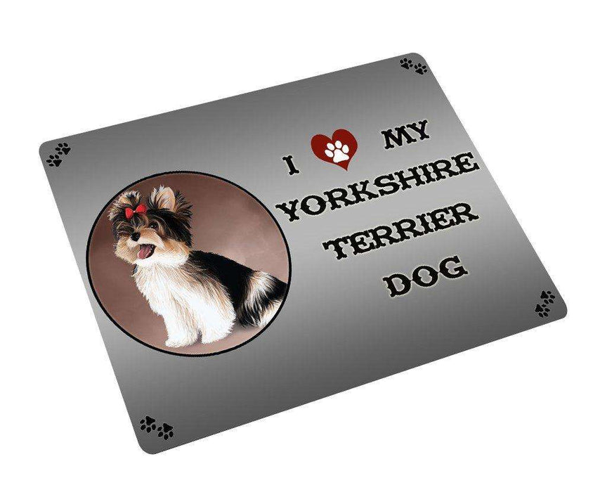 I Love My Yorkshire Terrier Dog Magnet Mini (3.5" x 2") MG076
