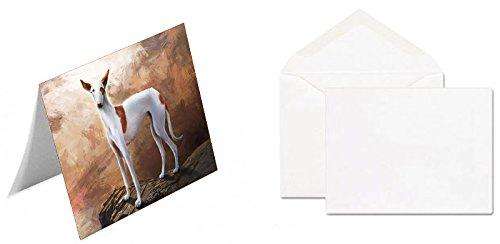 Ibizan Dog Handmade Artwork Assorted Pets Greeting Cards and Note Cards with Envelopes for All Occasions and Holiday Seasons