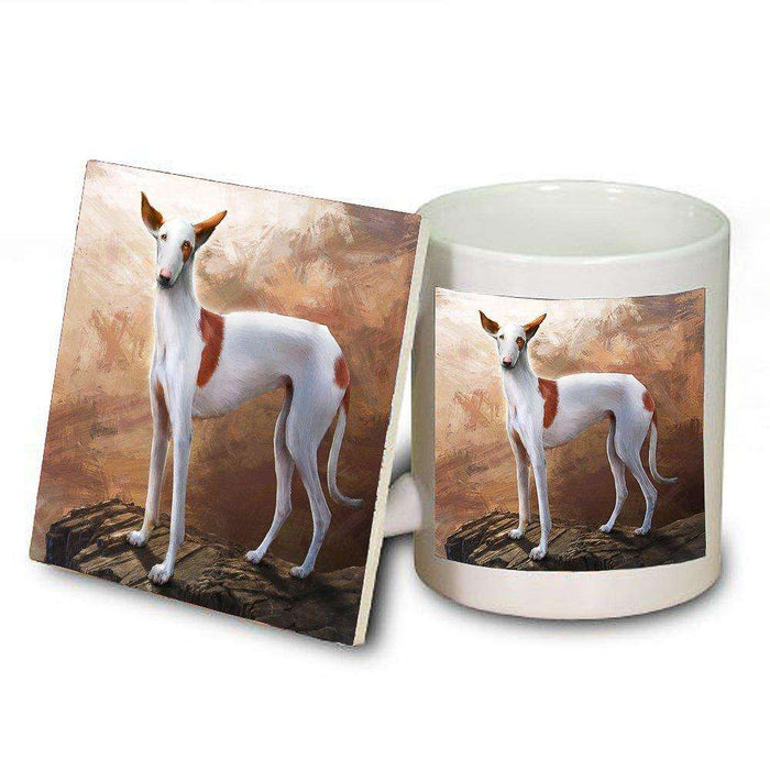 Ibizan Dog Mug and Coaster Set