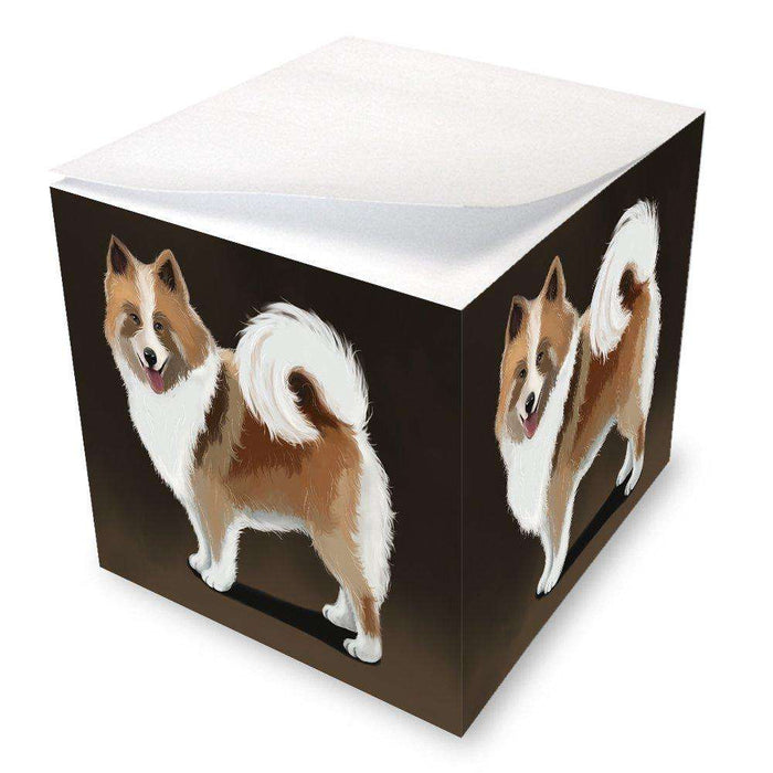 Icelandic Sheepdog Dog Note Cube