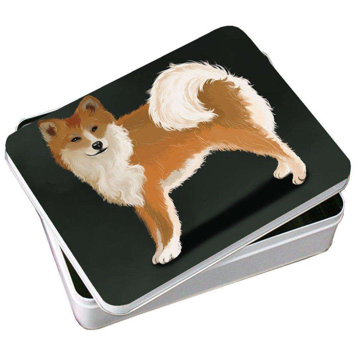 Icelandic Sheepdog Dog Photo Storage Tin