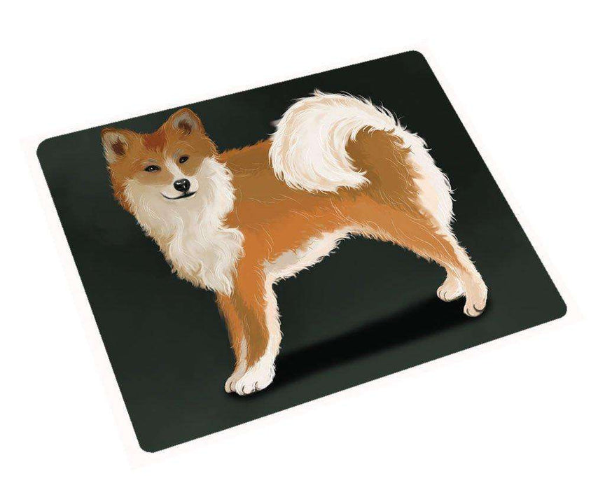 Icelandic Sheepdog Dog Tempered Cutting Board