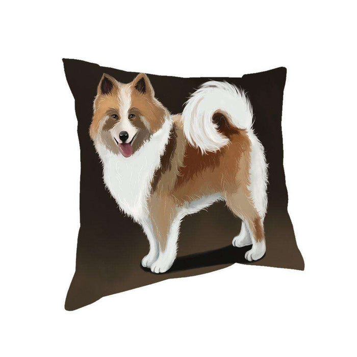 Icelandic Sheepdog Dog Throw Pillow