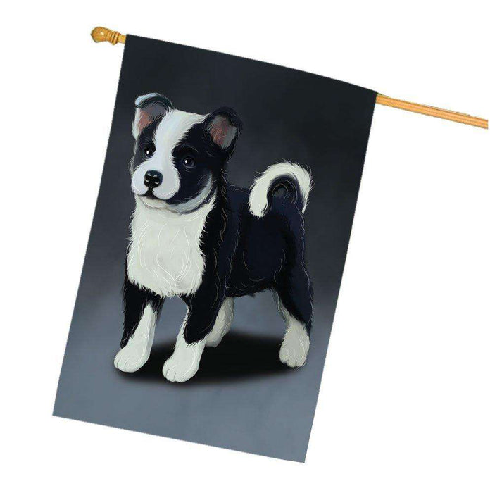 Icelandic Sheepdog Puppy Dog House Flag
