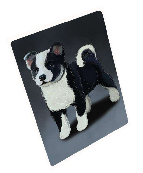 Icelandic Sheepdog Puppy Dog Large Refrigerator / Dishwasher Magnet 11.5" x 17.6"