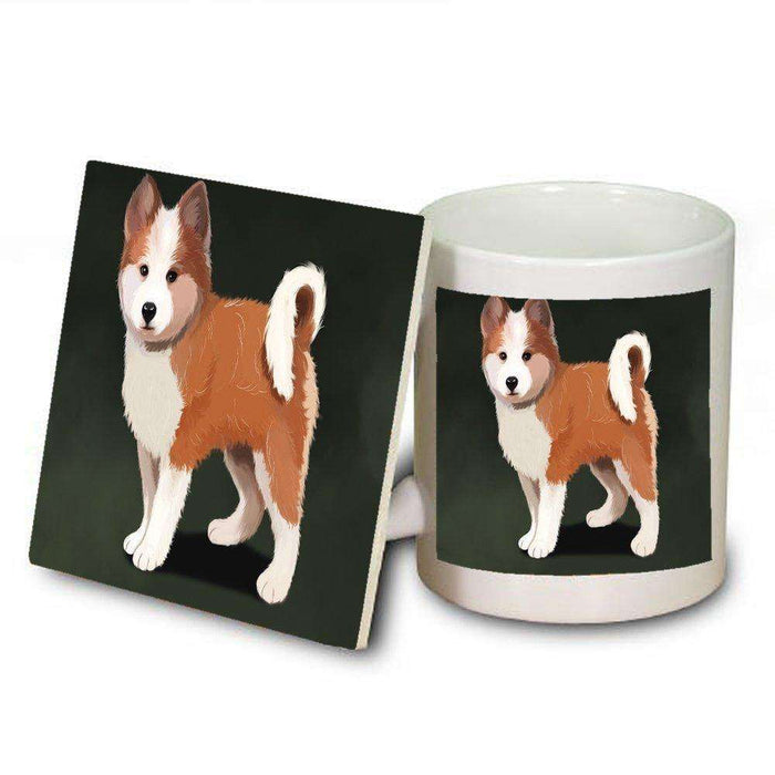Icelandic Sheepdog Puppy Dog Mug and Coaster Set