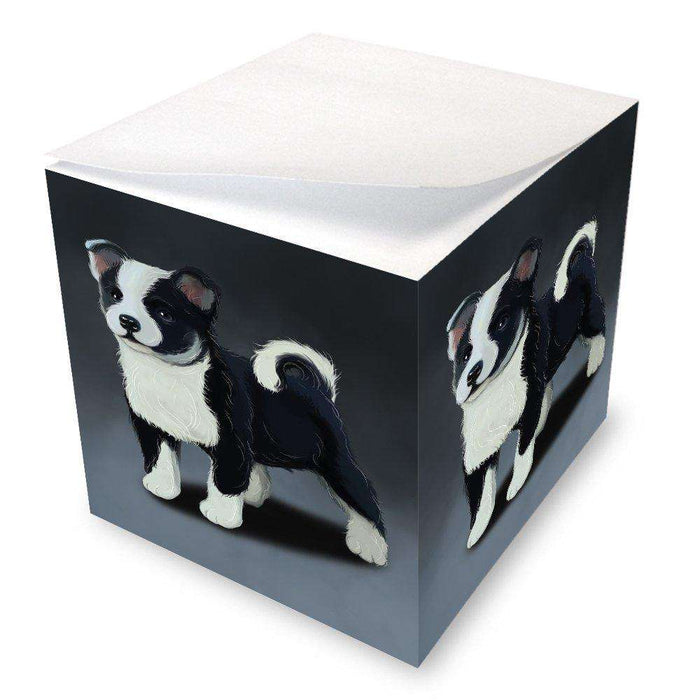 Icelandic Sheepdog Puppy Dog Note Cube