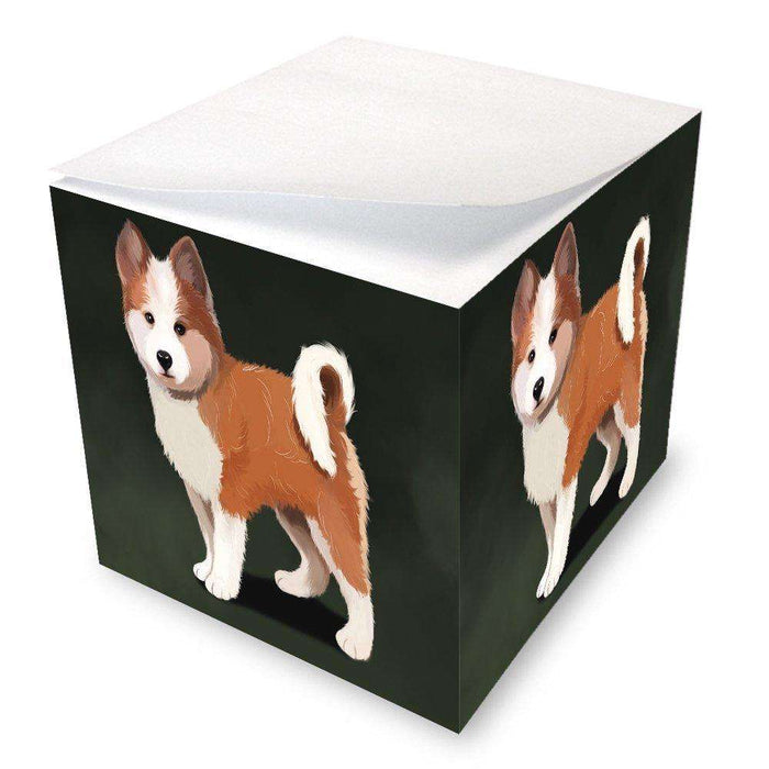 Icelandic Sheepdog Puppy Dog Note Cube