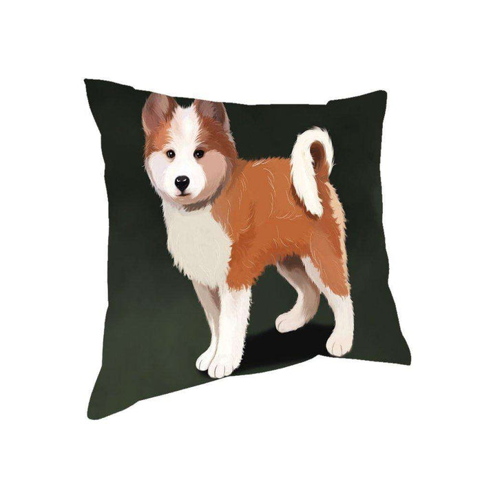 Icelandic Sheepdog Puppy Dog Throw Pillow