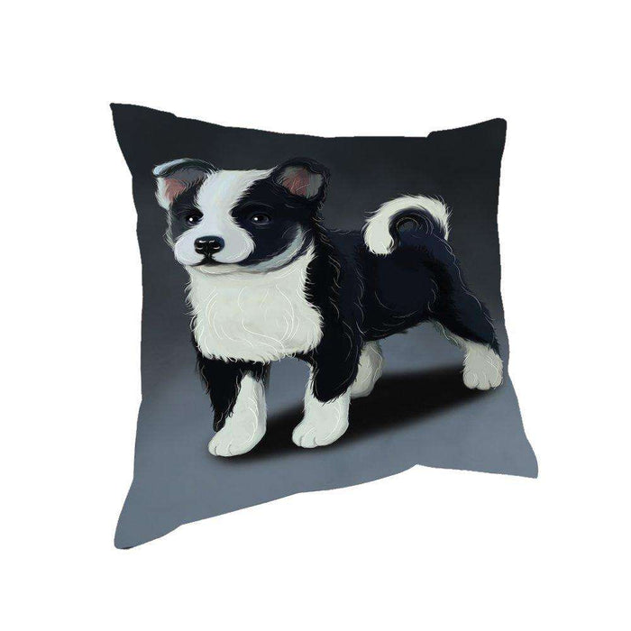 Icelandic Sheepdog Puppy Dog Throw Pillow