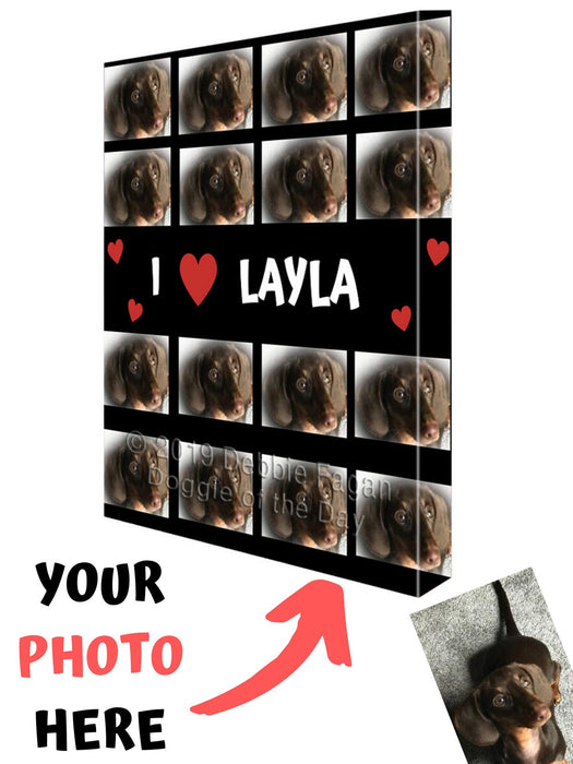 Custom Add Your Photo Here PET Dog Cat Photos on Canvas Wall Art