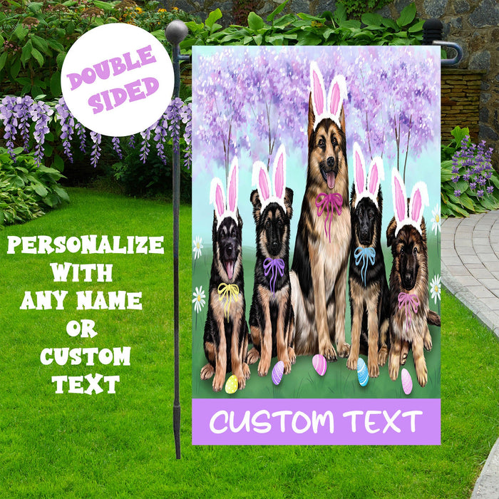 German Shepherd Garden Flags Double Sided Yard Decoration Spring Personalize Flag Halloween Christmas Easter Fall Flags Unique Pet Artwork