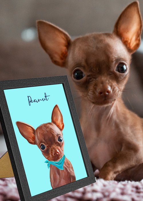 Custom Pet Portraits FREE Accessory Personalized Dog Print Pet Drawing Digital DOWNLOAD Cat Portraits from Pet Photo Custom Portrait Pet Art