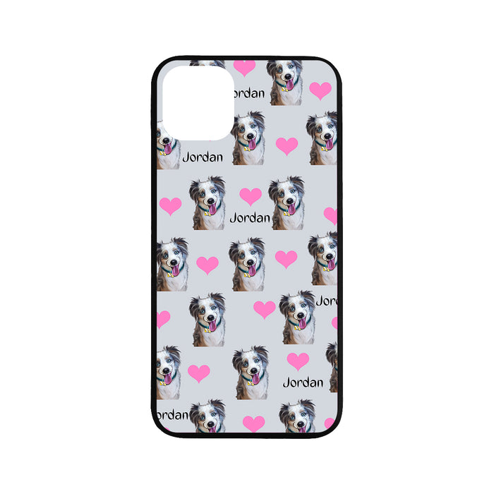 Custom Add Your Photo Here PET Dog Cat Photos on Rubber Case for iPhone 11