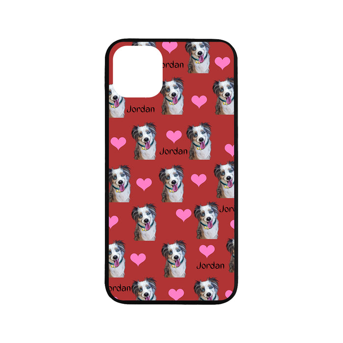 Custom Add Your Photo Here PET Dog Cat Photos on Rubber Case for iPhone 11