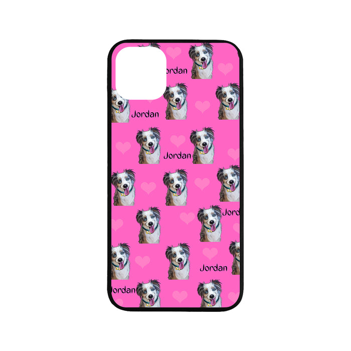 Custom Add Your Photo Here PET Dog Cat Photos on Rubber Case for iPhone 11