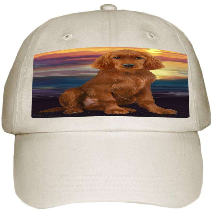 Irish Setter Dog Ball Hat Cap HAT62082