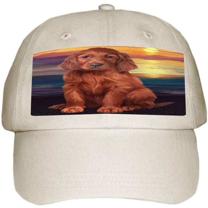 Irish Setter Dog Ball Hat Cap HAT62088